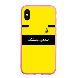 Чехол для iPhone XS Max матовый Lamborghini