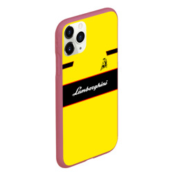 Чехол для iPhone 11 Pro Max матовый Lamborghini - фото 2