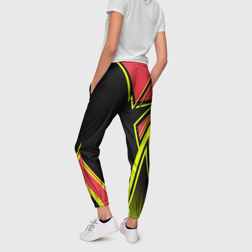 Женские брюки 3D Fitness, цвет 3D печать - фото 4