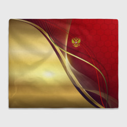 Плед 3D Russia sport: Red and Gold