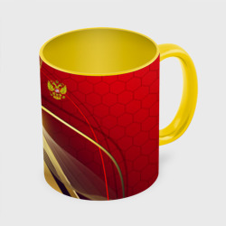 Кружка с полной запечаткой Russia sport: Red and Gold