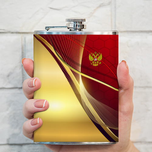 Фляга Russia sport: Red and Gold - фото 3