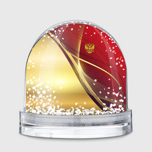 Игрушка Снежный шар Russia sport: Red and Gold