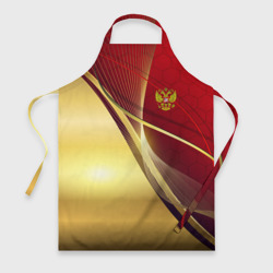 Фартук 3D Russia sport: Red and Gold