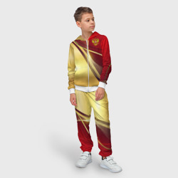 Детский костюм 3D Russia sport: Red and Gold - фото 2