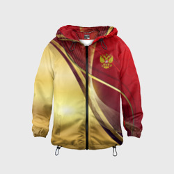 Детская ветровка 3D Russia sport: Red and Gold