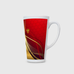 Кружка Латте Russia sport: Red and Gold - фото 2