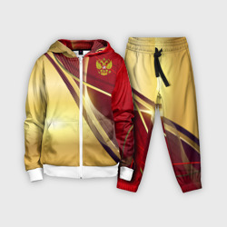 Детский костюм 3D Russia sport: Red and Gold