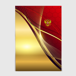 Постер Russia sport: Red and Gold