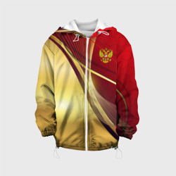 Детская куртка 3D Russia sport: Red and Gold