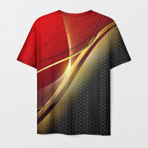Мужская футболка 3D Russia sport: red and black, цвет 3D печать - фото 2