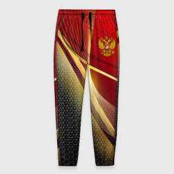 Мужские брюки 3D Russia sport: red and black