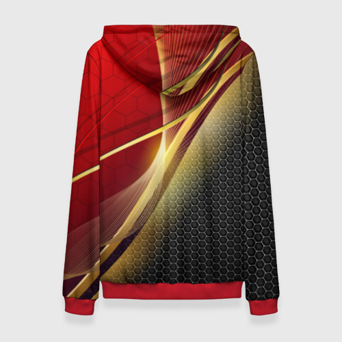 Женский костюм с толстовкой 3D Russia sport: red and black, цвет красный - фото 2