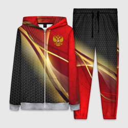 Женский костюм 3D Russia sport: red and black