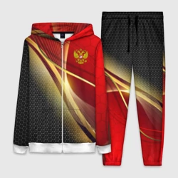 Женский костюм 3D Russia sport: red and black