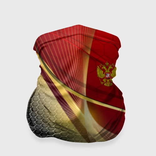 Бандана-труба 3D Russia sport: red and black