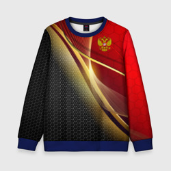 Детский свитшот 3D Russia sport: red and black