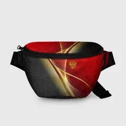 Поясная сумка 3D Russia sport: red and black