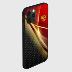 Чехол для iPhone 12 Pro Russia sport: red and black - фото 2