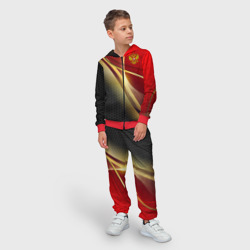 Детский костюм 3D Russia sport: red and black - фото 2