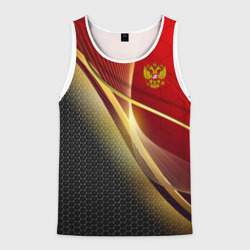 Мужская майка 3D Russia sport: red and black