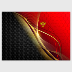 Поздравительная открытка Russia sport: red and black