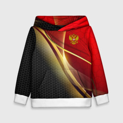 Детская толстовка 3D Russia sport: red and black