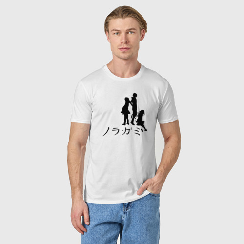 Мужская футболка хлопок Бездомный Бог. Силуэты, цвет белый - фото 3