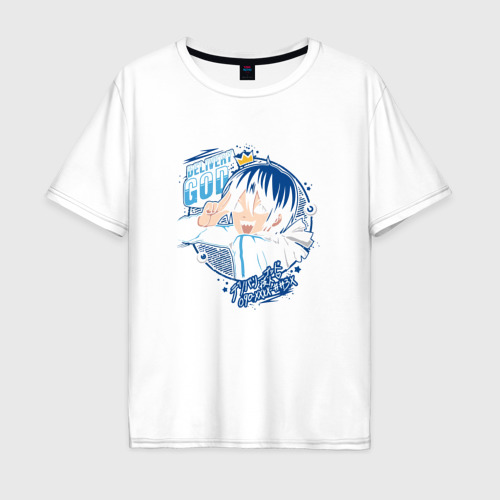 Мужская футболка хлопок Oversize Бездомный Бог Норагами, цвет белый