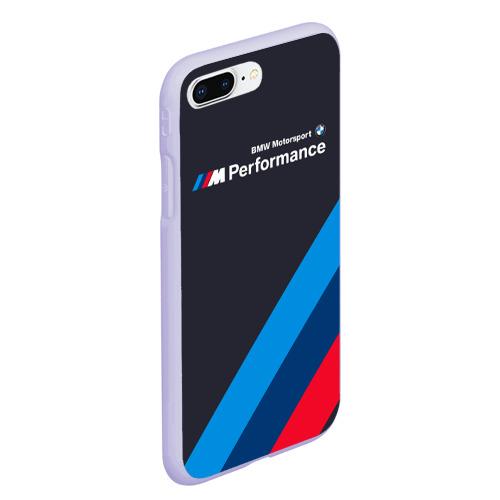 Чехол для iPhone 7Plus/8 Plus матовый BMW Performance, цвет светло-сиреневый - фото 3