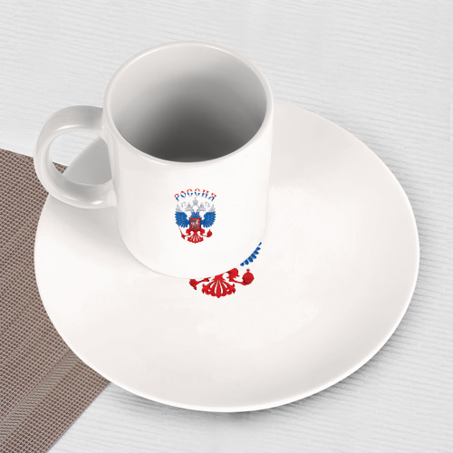 Набор: тарелка + кружка Россия - фото 3