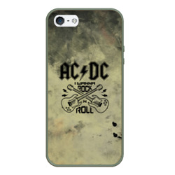 Чехол для iPhone 5/5S матовый AC DC