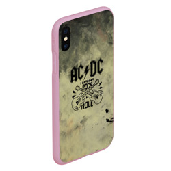 Чехол для iPhone XS Max матовый AC DC - фото 2