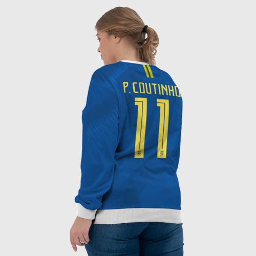 Женский свитшот 3D Coutinho away WC 2018, цвет 3D печать - фото 7