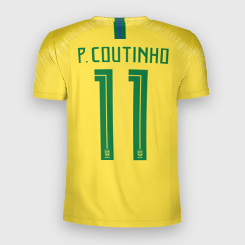 Мужская футболка 3D Slim Coutinho home WC 2018, цвет 3D печать - фото 2