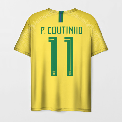 Мужская футболка 3D Coutinho home WC 2018 - фото 2