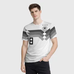 Мужская футболка 3D Kroos home WC 2018 - фото 2