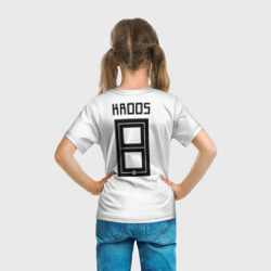 Футболка с принтом Kroos home WC 2018 для мужчины, вид на модели сзади №3. Цвет основы: белый
