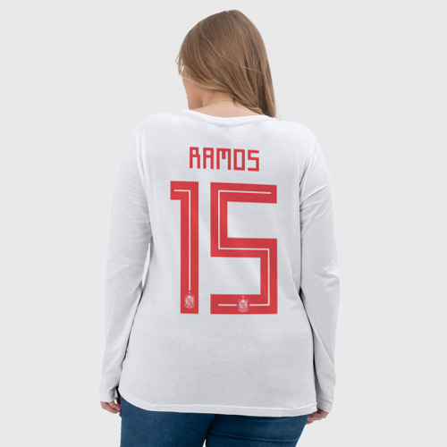Женский лонгслив 3D Ramos away WC 2018 - фото 7