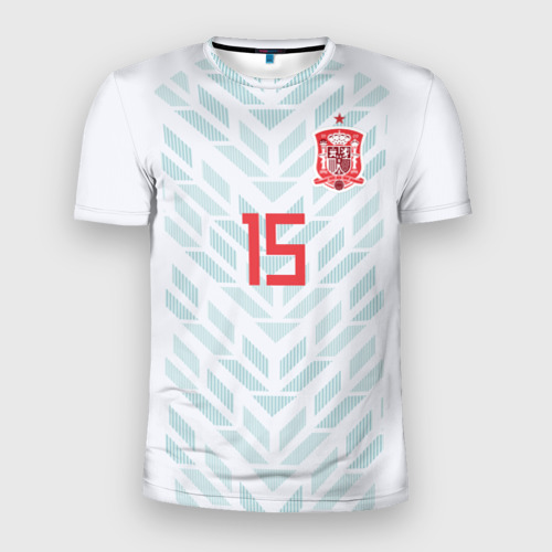 Мужская футболка 3D Slim Ramos away WC 2018, цвет 3D печать