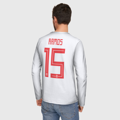 Мужской лонгслив 3D Ramos away WC 2018 - фото 4