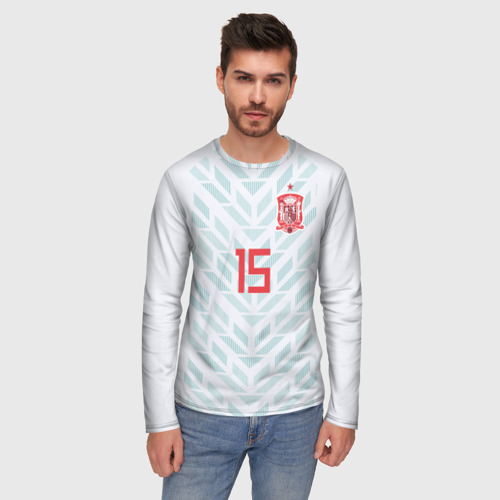 Мужской лонгслив 3D Ramos away WC 2018 - фото 3