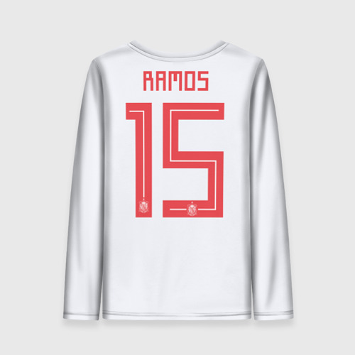 Женский лонгслив 3D Ramos away WC 2018 - фото 2