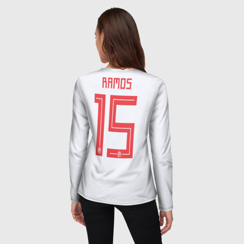 Женский лонгслив 3D Ramos away WC 2018 - фото 4