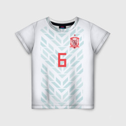 Детская футболка 3D Iniesta away WC 2018