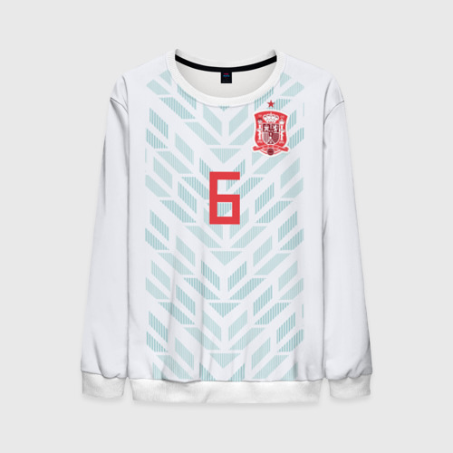 Мужской свитшот 3D Iniesta away WC 2018