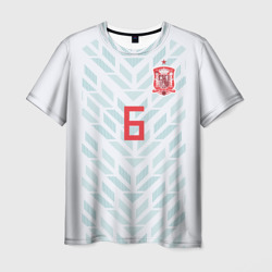 Мужская футболка 3D Iniesta away WC 2018