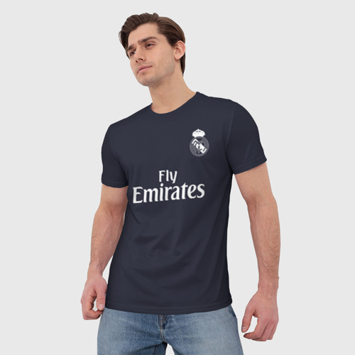 Мужская футболка 3D Ramos away 18-19 - фото 3