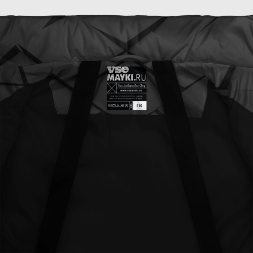 Зимняя куртка для девочек 3D Abstraction, цвет черный - фото 7