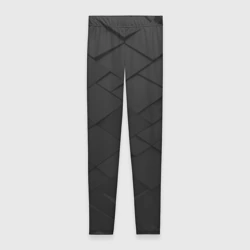 Леггинсы 3D Abstraction black cells diamonds squares